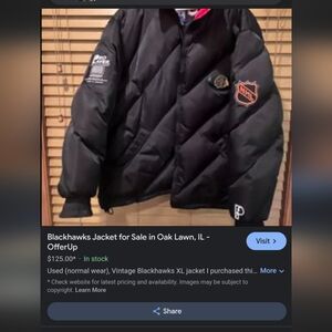 Antique used 49ers black jacket